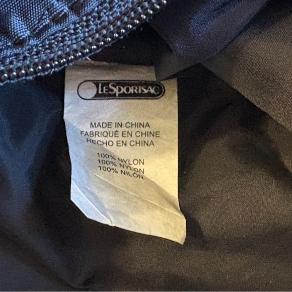 Lesportsac Duffel Bag Travel Black Quilted Large - Picture 11 of 11